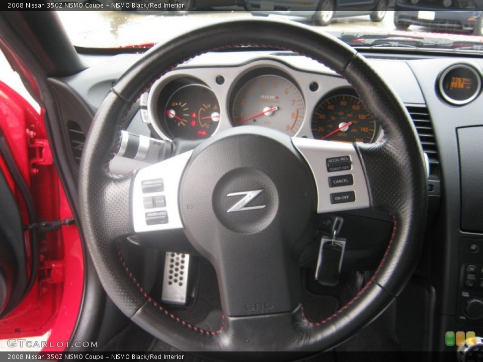 NISMO Black/Red Interior Steering Wheel for the 2008 Nissan 350Z NISMO Coupe #58567626