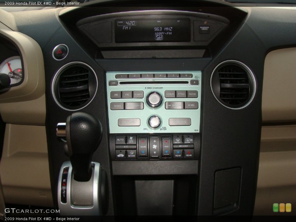 Beige Interior Controls for the 2009 Honda Pilot EX 4WD #58567683