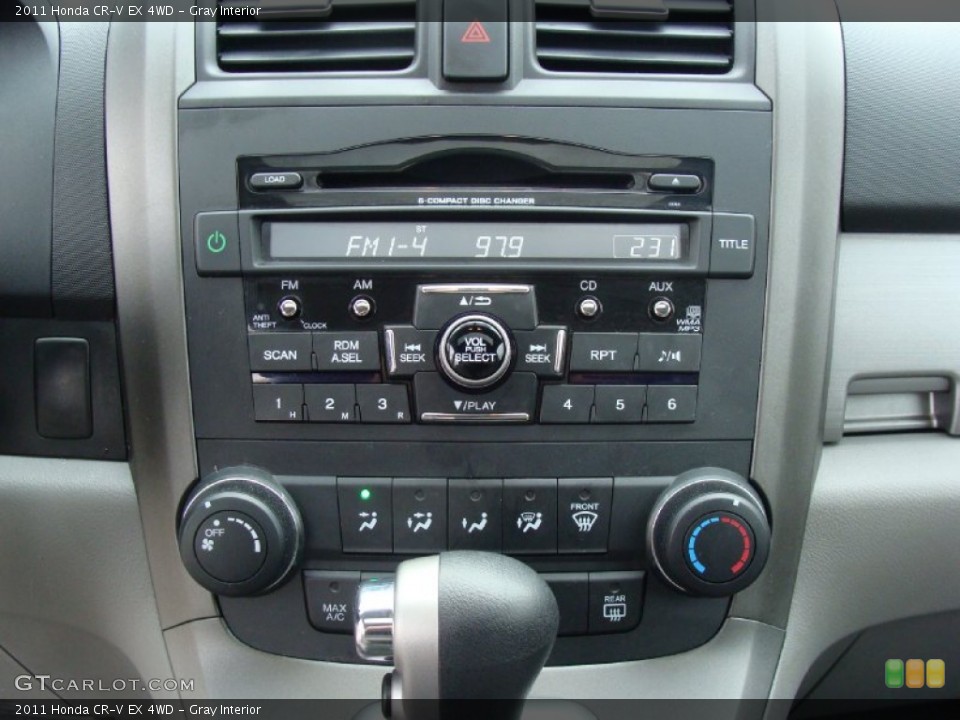 Gray Interior Controls for the 2011 Honda CR-V EX 4WD #58569267