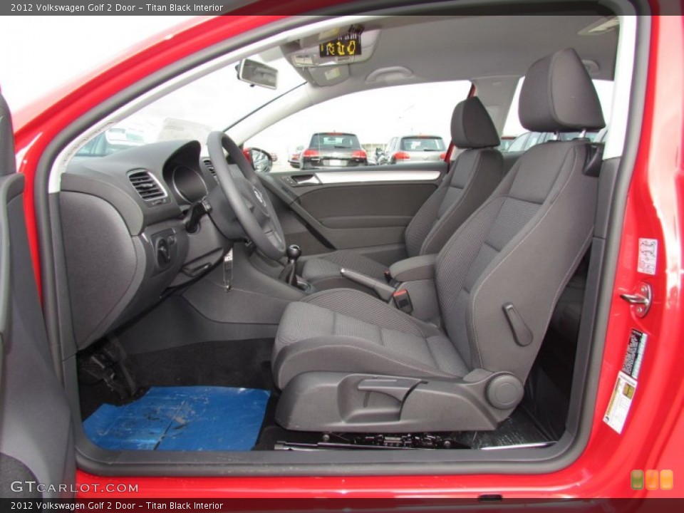 Titan Black Interior Photo for the 2012 Volkswagen Golf 2 Door #58569609