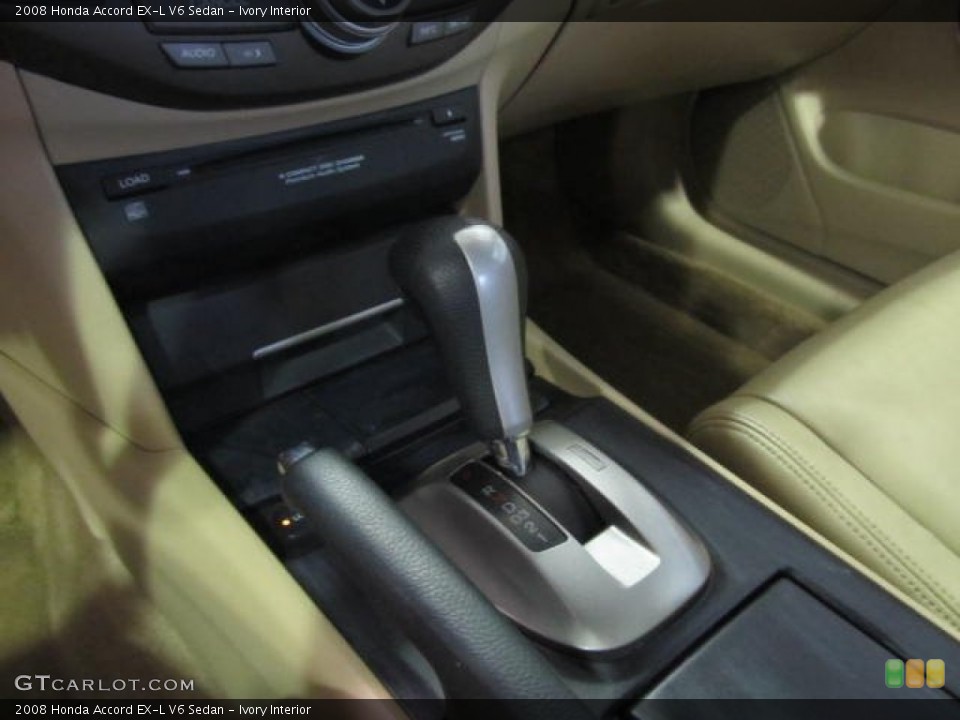 Ivory Interior Transmission for the 2008 Honda Accord EX-L V6 Sedan #58570308