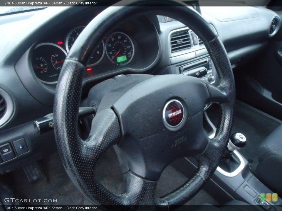 Dark Gray Interior Steering Wheel for the 2004 Subaru Impreza WRX Sedan #58570710