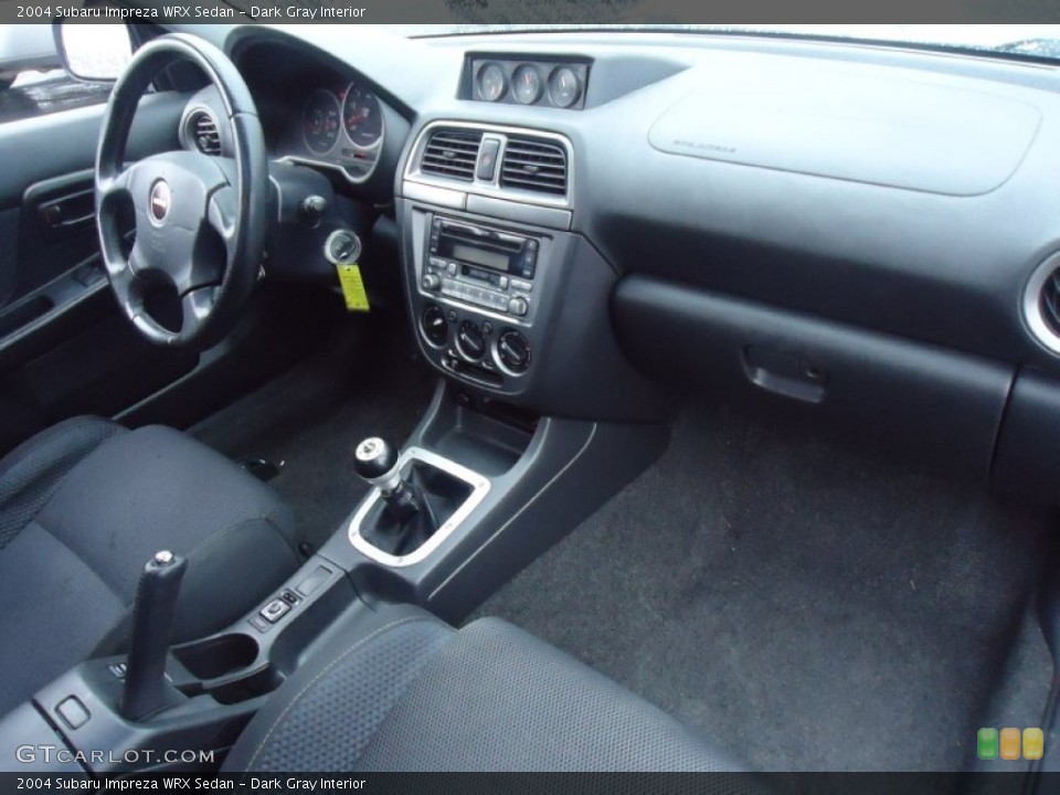 Dark Gray Interior Dashboard for the 2004 Subaru Impreza WRX Sedan #58570728
