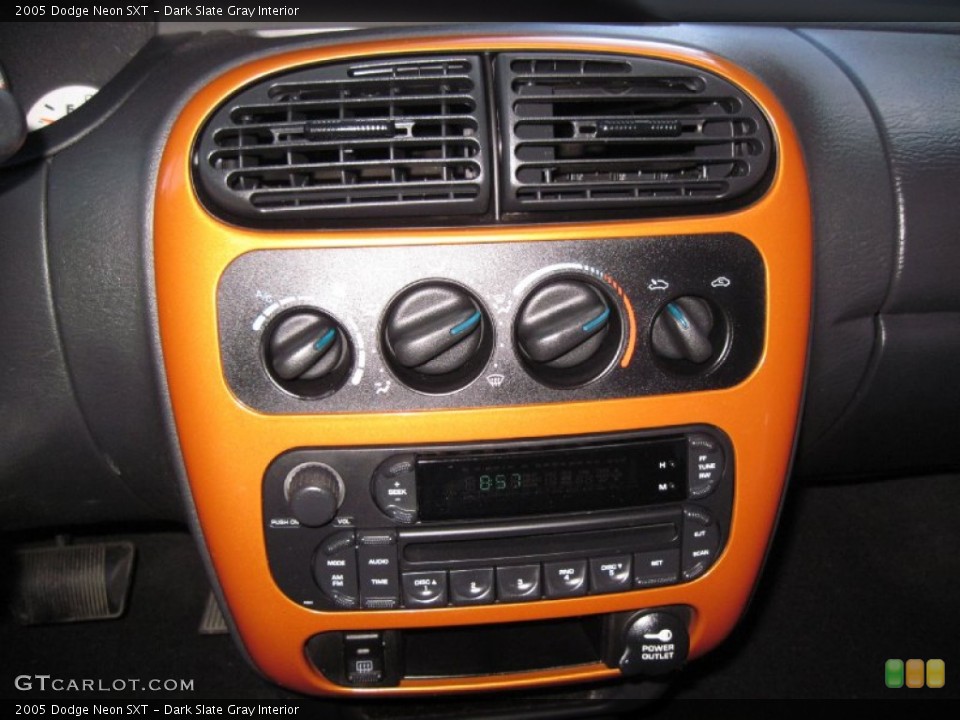 Dark Slate Gray Interior Controls for the 2005 Dodge Neon SXT #58570732