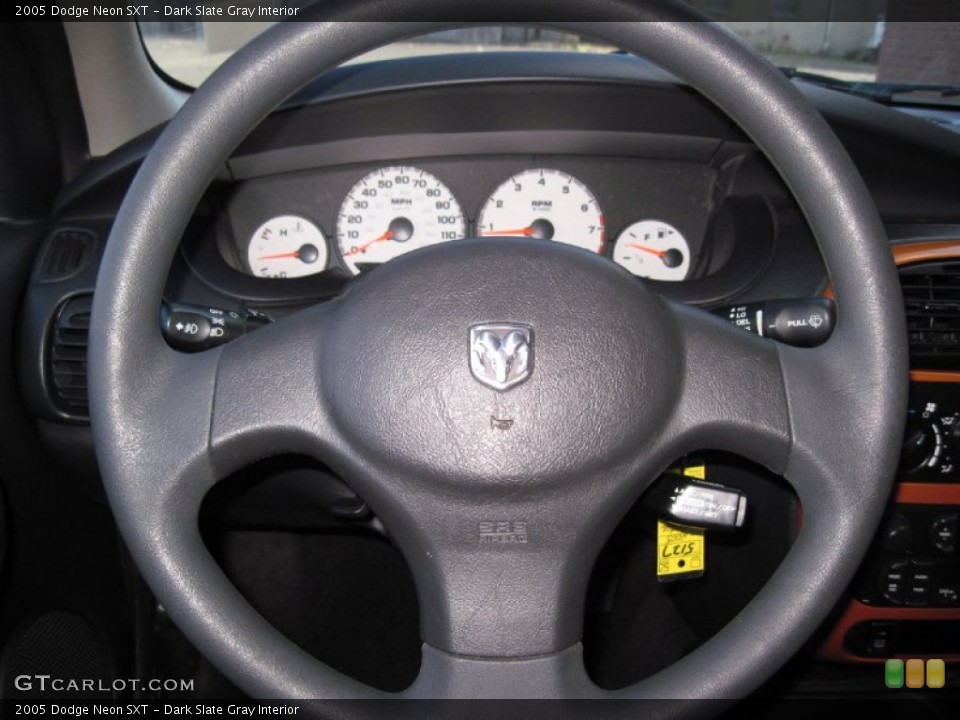 Dark Slate Gray Interior Steering Wheel for the 2005 Dodge Neon SXT #58570743