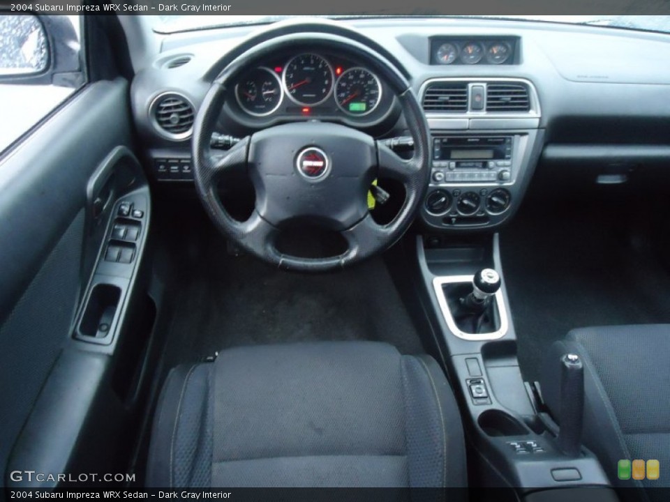 Dark Gray Interior Dashboard for the 2004 Subaru Impreza WRX Sedan #58570800