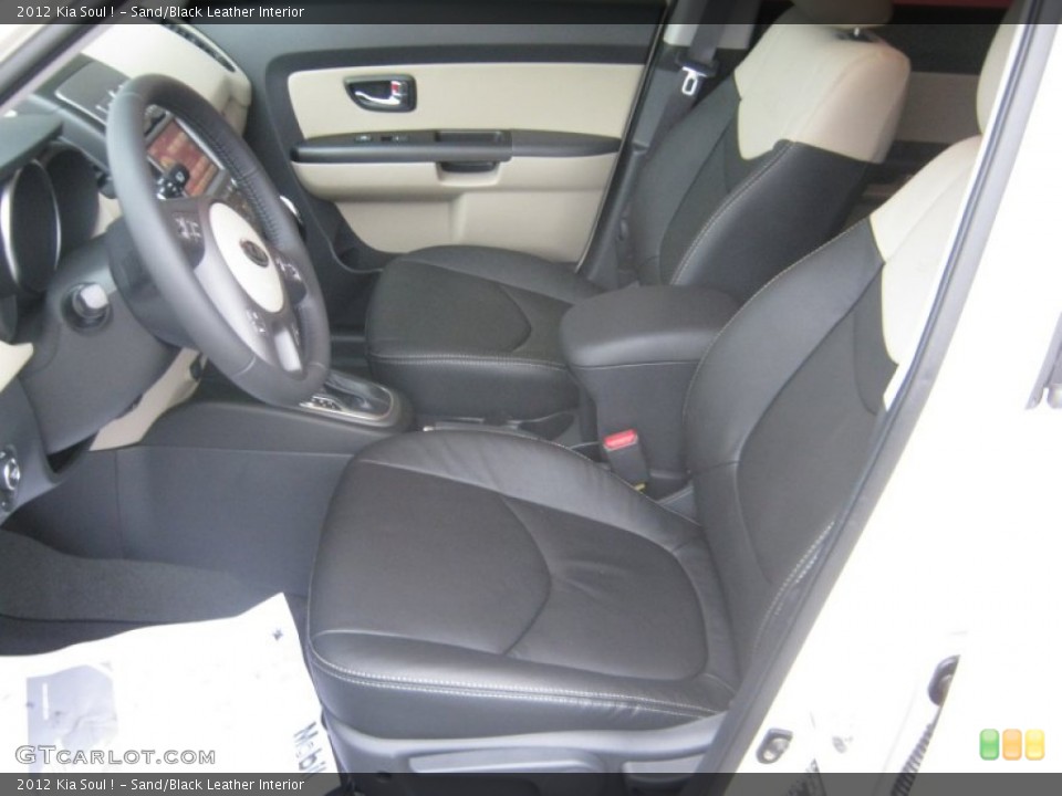 Sand/Black Leather Interior Photo for the 2012 Kia Soul ! #58572339