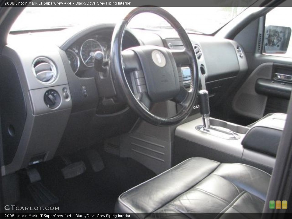 Black/Dove Grey Piping Interior Photo for the 2008 Lincoln Mark LT SuperCrew 4x4 #58573062