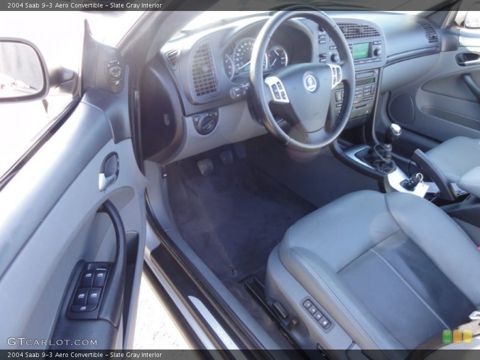 Slate Gray Interior Photo for the 2004 Saab 9-3 Aero Convertible #58575654