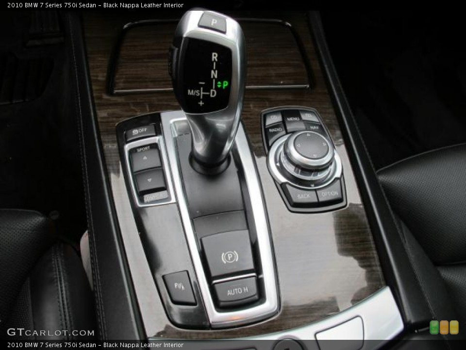 Black Nappa Leather Interior Transmission for the 2010 BMW 7 Series 750i Sedan #58577597