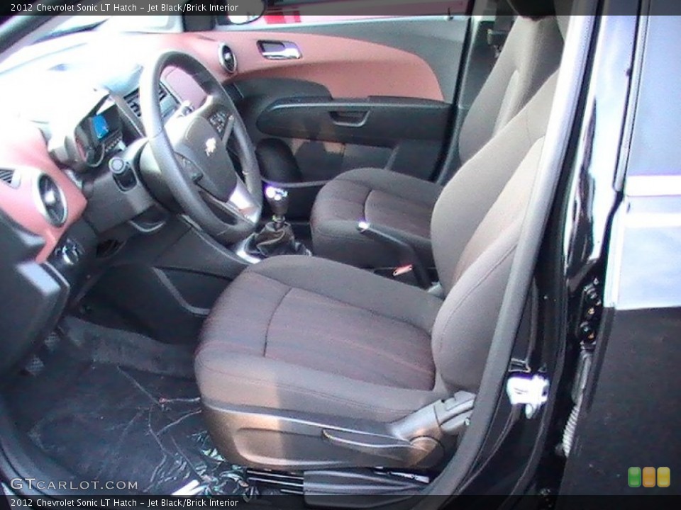 Jet Black/Brick Interior Photo for the 2012 Chevrolet Sonic LT Hatch #58578462