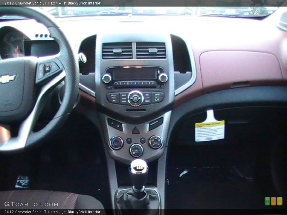 Jet Black/Brick Interior Dashboard for the 2012 Chevrolet Sonic LT Hatch #58578480