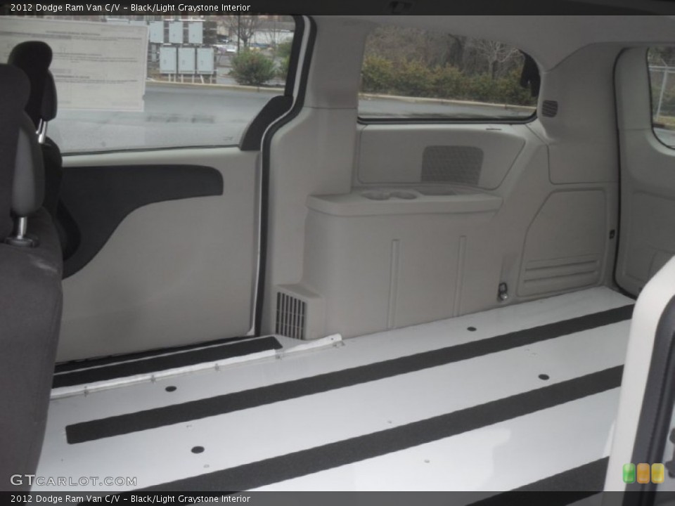 Black/Light Graystone Interior Photo for the 2012 Dodge Ram Van C/V #58584285