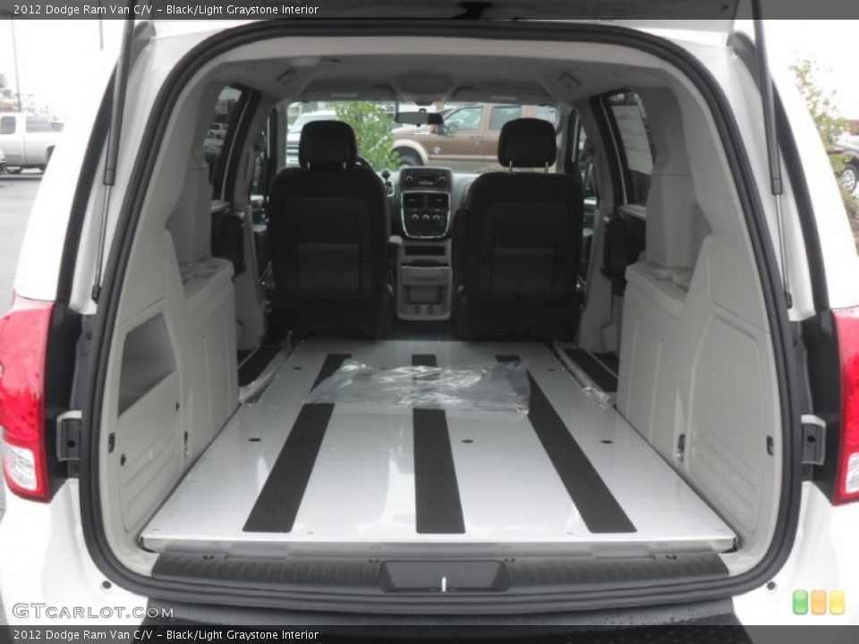 Black/Light Graystone Interior Photo for the 2012 Dodge Ram Van C/V #58584321