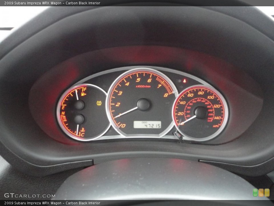 Carbon Black Interior Gauges for the 2009 Subaru Impreza WRX Wagon #58588206