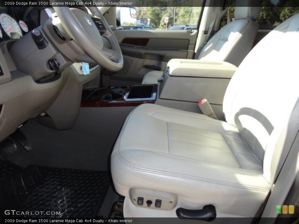 Khaki Interior Photo for the 2009 Dodge Ram 3500 Laramie Mega Cab 4x4 Dually #58588572