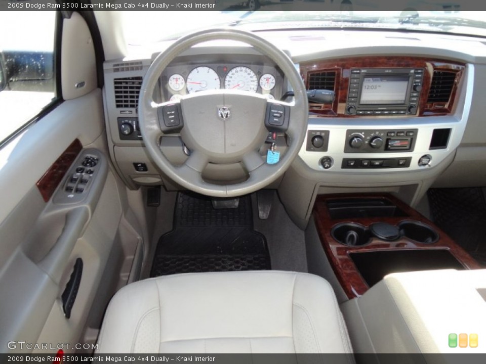 Khaki Interior Dashboard for the 2009 Dodge Ram 3500 Laramie Mega Cab 4x4 Dually #58588590