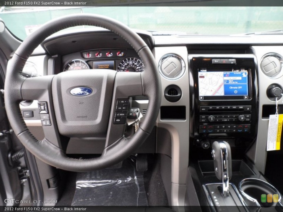 Black Interior Dashboard for the 2012 Ford F150 FX2 SuperCrew #58588926