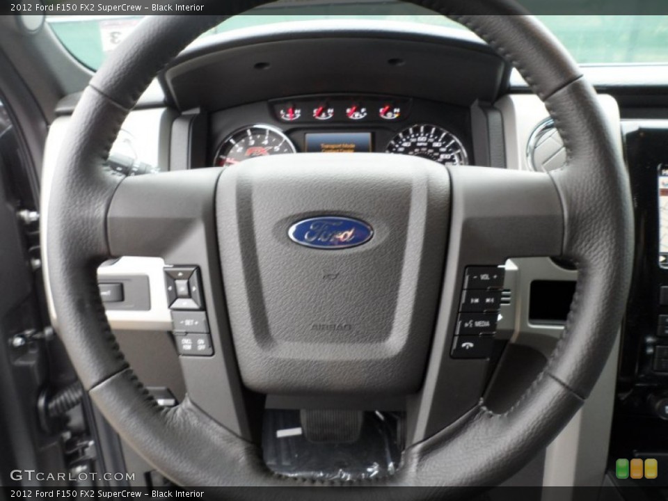 Black Interior Steering Wheel for the 2012 Ford F150 FX2 SuperCrew #58588965