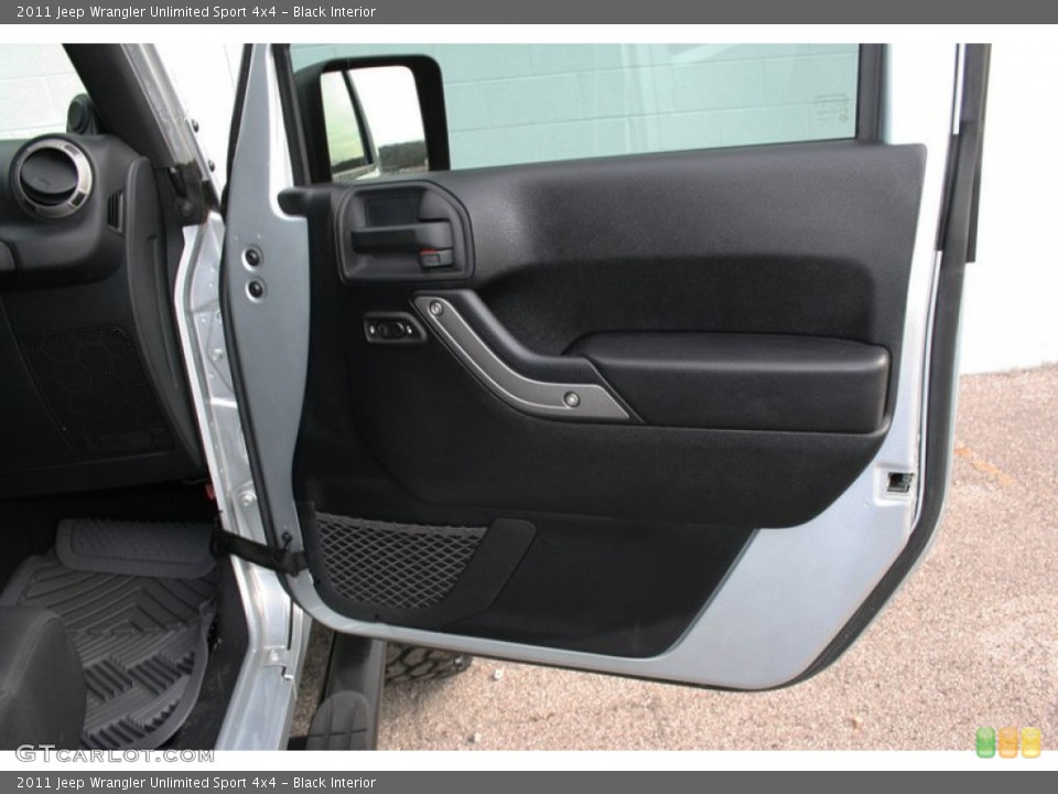Black Interior Door Panel for the 2011 Jeep Wrangler Unlimited Sport 4x4 #58589767