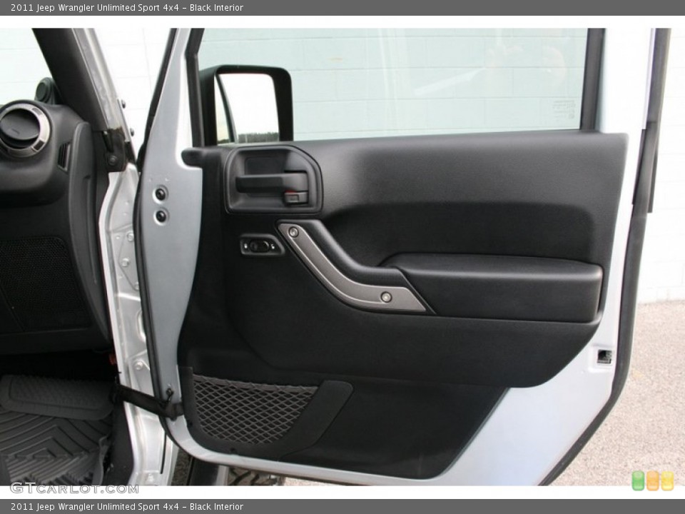Black Interior Door Panel for the 2011 Jeep Wrangler Unlimited Sport 4x4 #58589838