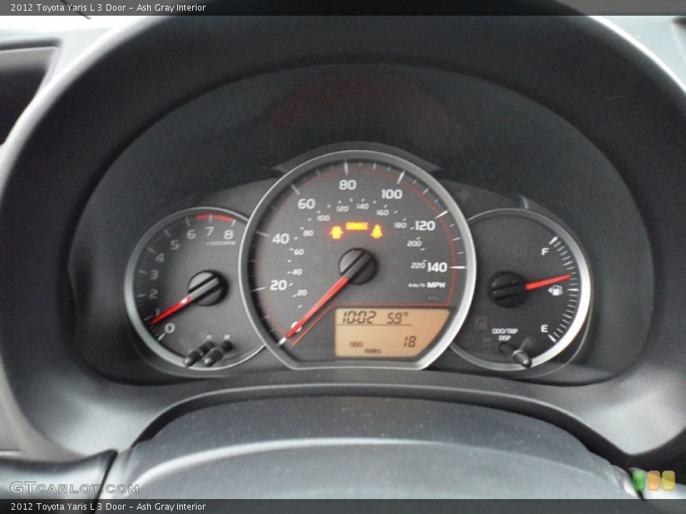 Ash Gray Interior Gauges for the 2012 Toyota Yaris L 3 Door #58589946
