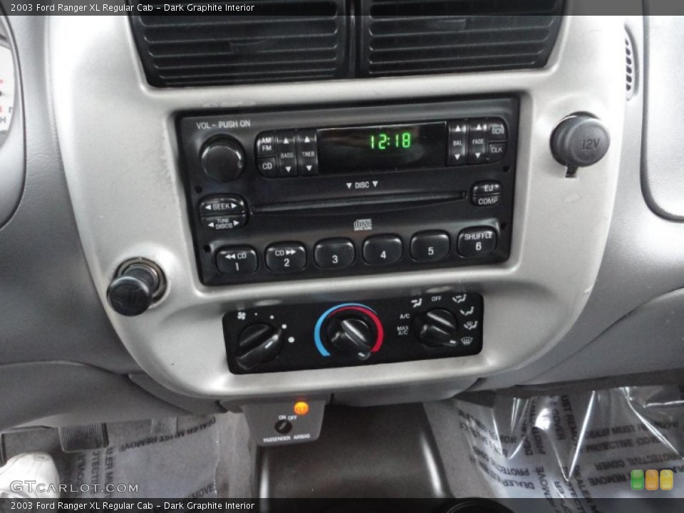 Dark Graphite Interior Controls for the 2003 Ford Ranger XL Regular Cab #58590160