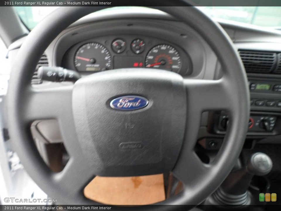 Medium Dark Flint Interior Steering Wheel for the 2011 Ford Ranger XL Regular Cab #58590477