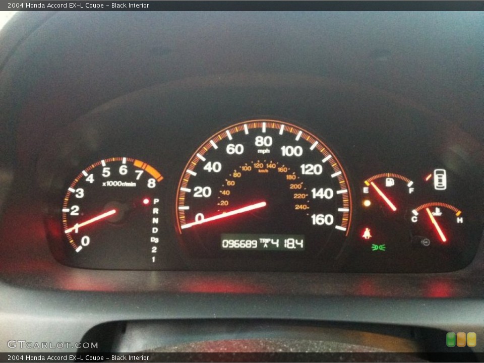 Black Interior Gauges for the 2004 Honda Accord EX-L Coupe #58593162