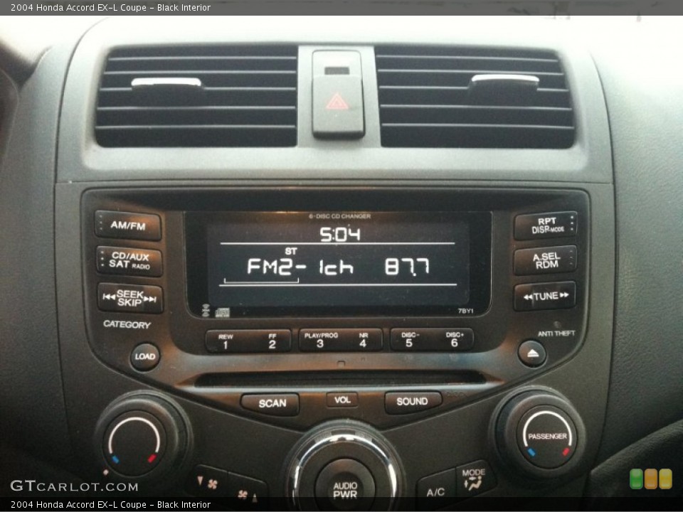 Black Interior Audio System for the 2004 Honda Accord EX-L Coupe #58593171