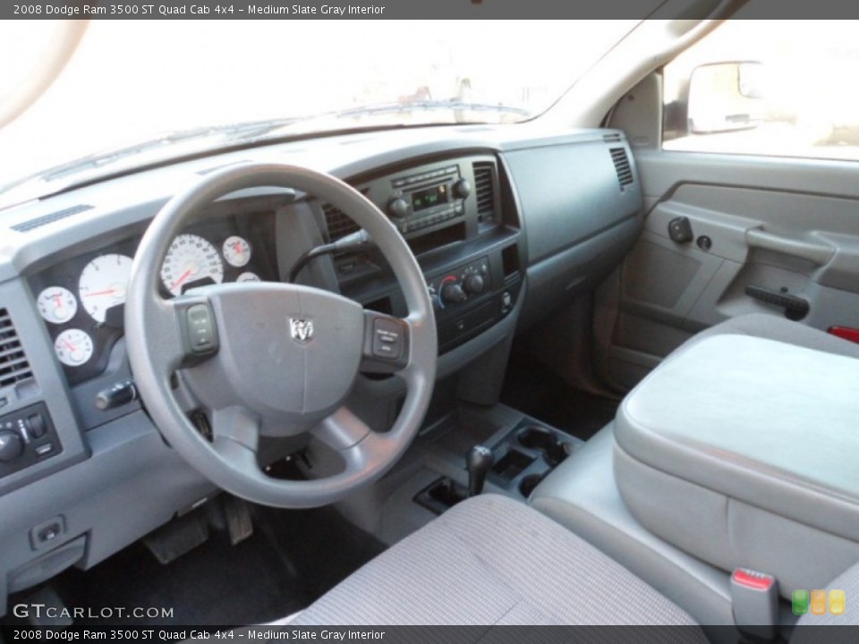 Medium Slate Gray Interior Prime Interior for the 2008 Dodge Ram 3500 ST Quad Cab 4x4 #58593195