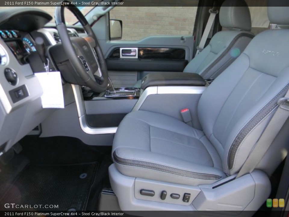 Steel Gray/Black Interior Photo for the 2011 Ford F150 Platinum SuperCrew 4x4 #58594827