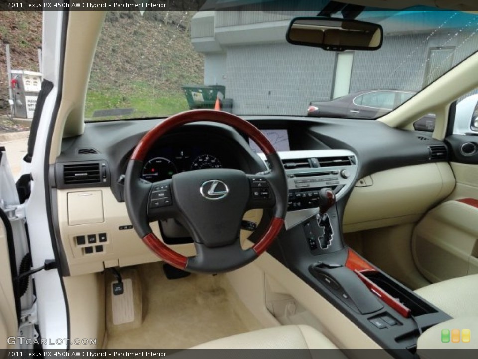 Parchment Interior Dashboard for the 2011 Lexus RX 450h AWD Hybrid #58595676