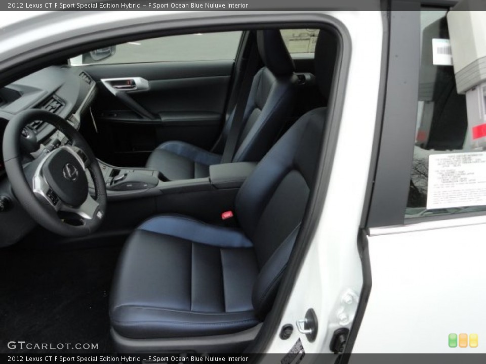 F Sport Ocean Blue Nuluxe Interior Photo for the 2012 Lexus CT F Sport Special Edition Hybrid #58595978