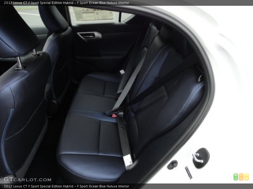 F Sport Ocean Blue Nuluxe Interior Photo for the 2012 Lexus CT F Sport Special Edition Hybrid #58595985