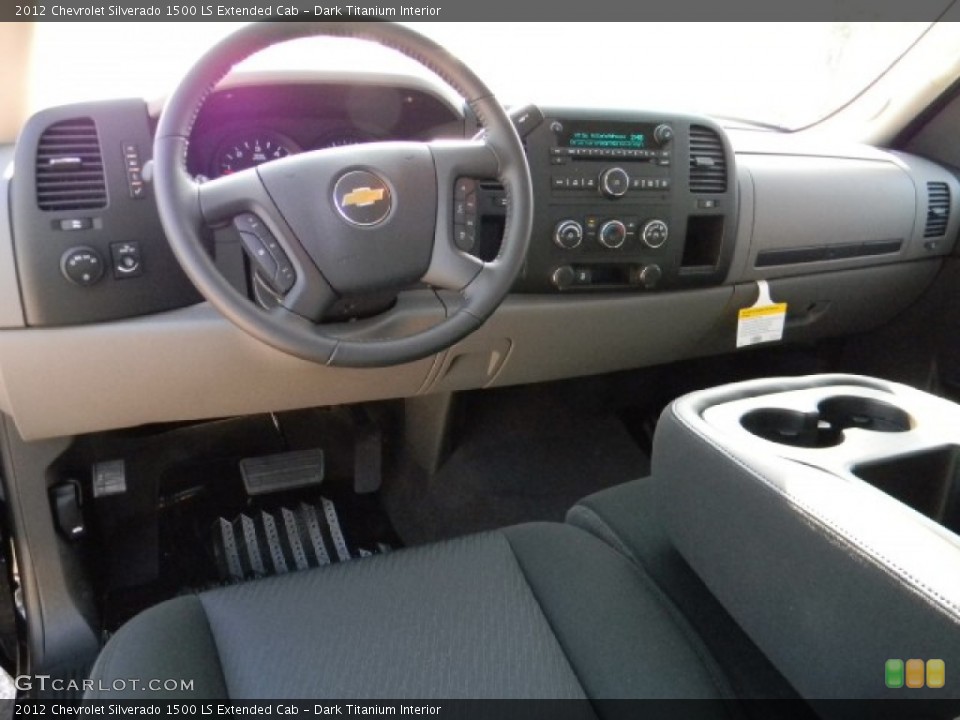 Dark Titanium Interior Prime Interior for the 2012 Chevrolet Silverado 1500 LS Extended Cab #58596433