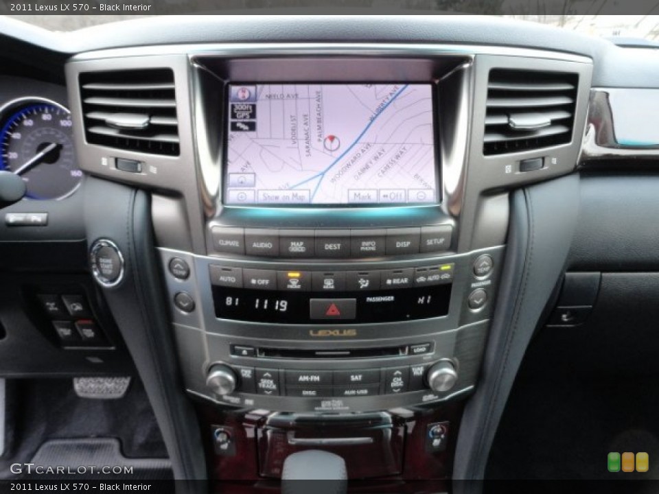 Black Interior Controls for the 2011 Lexus LX 570 #58596678