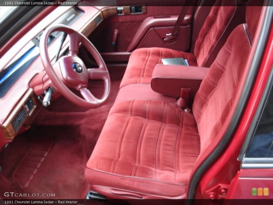 Red Interior Photo for the 1991 Chevrolet Lumina Sedan #58597411