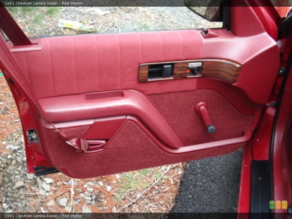 Red Interior Door Panel for the 1991 Chevrolet Lumina Sedan #58597422
