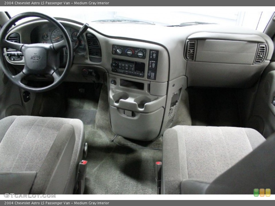Medium Gray Interior Dashboard for the 2004 Chevrolet Astro LS Passenger Van #58600398
