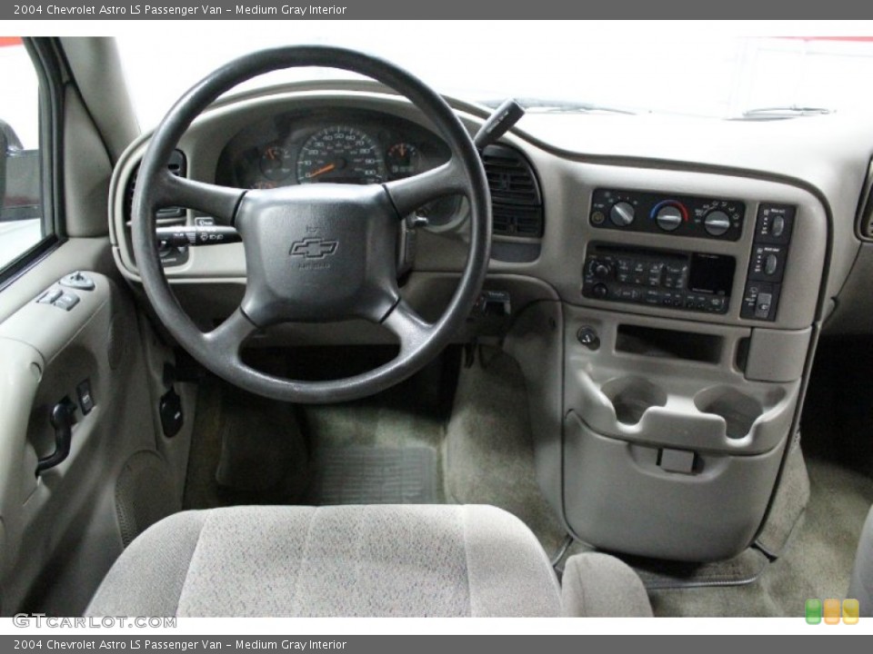 Medium Gray Interior Dashboard for the 2004 Chevrolet Astro LS Passenger Van #58600404