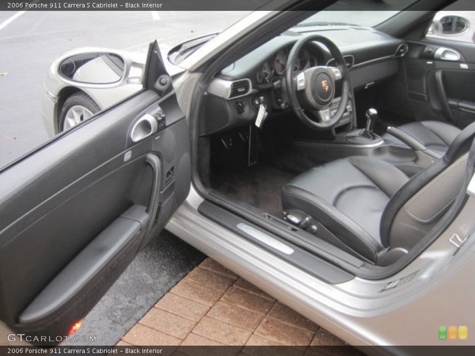Black Interior Photo for the 2006 Porsche 911 Carrera S Cabriolet #58600596