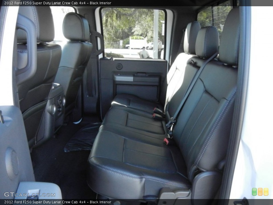 Black Interior Photo for the 2012 Ford F250 Super Duty Lariat Crew Cab 4x4 #58603620