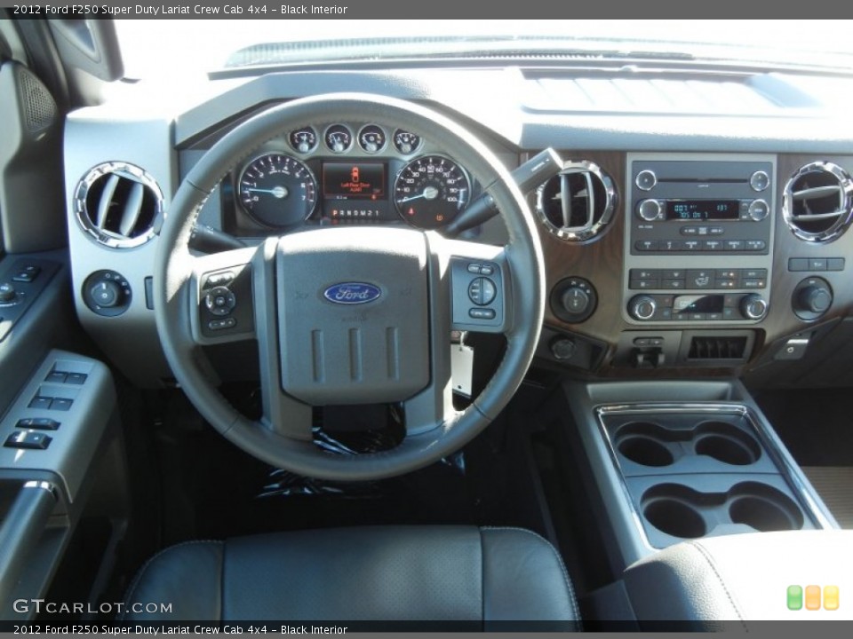Black Interior Dashboard for the 2012 Ford F250 Super Duty Lariat Crew Cab 4x4 #58603626
