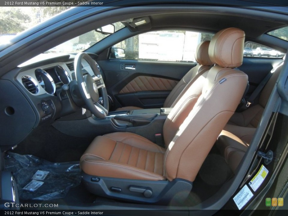 Saddle Interior Photo for the 2012 Ford Mustang V6 Premium Coupe #58603974