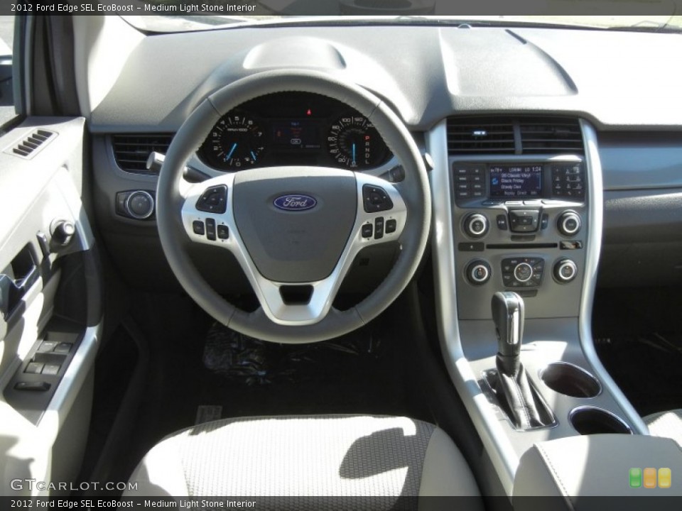 Medium Light Stone Interior Dashboard for the 2012 Ford Edge SEL EcoBoost #58604052