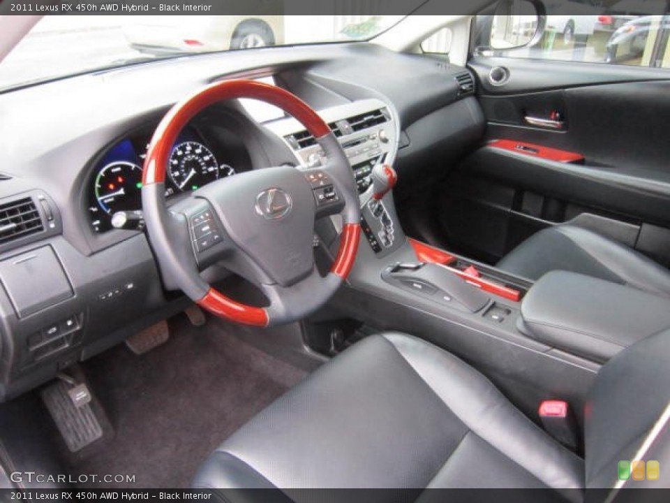 Black Interior Photo for the 2011 Lexus RX 450h AWD Hybrid #58604436