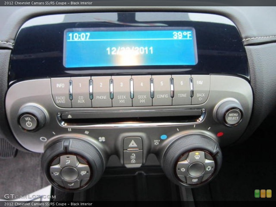 Black Interior Controls for the 2012 Chevrolet Camaro SS/RS Coupe #58615928