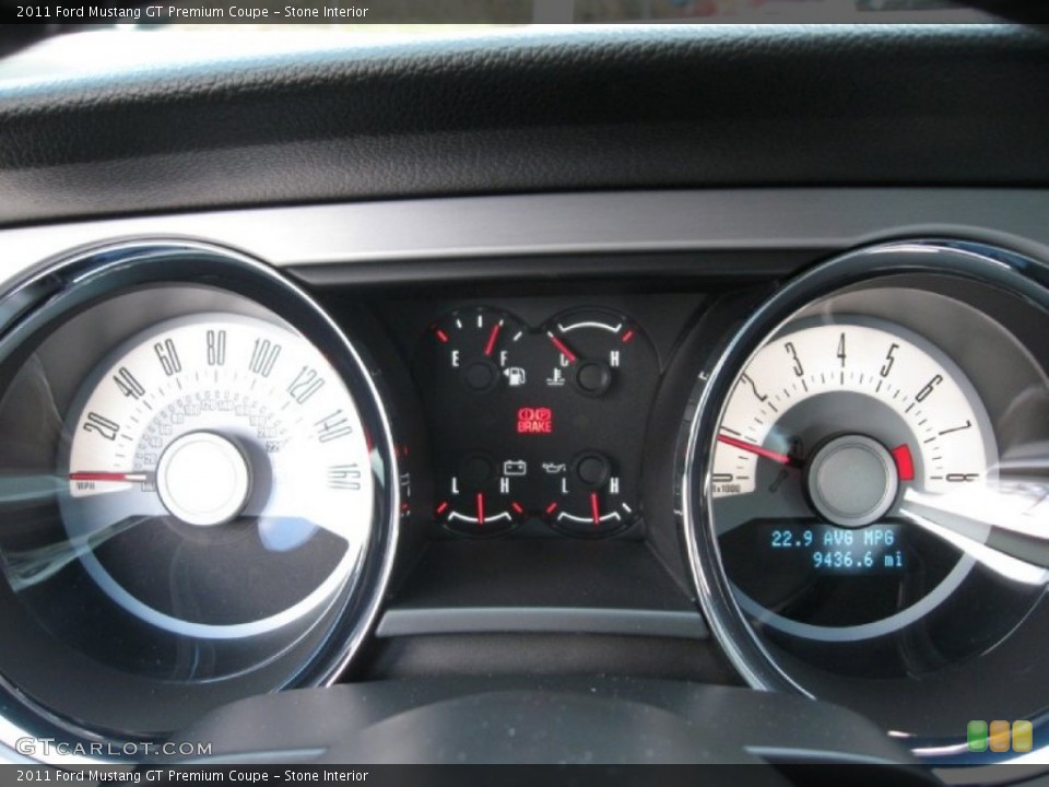 Stone Interior Gauges for the 2011 Ford Mustang GT Premium Coupe #58617344