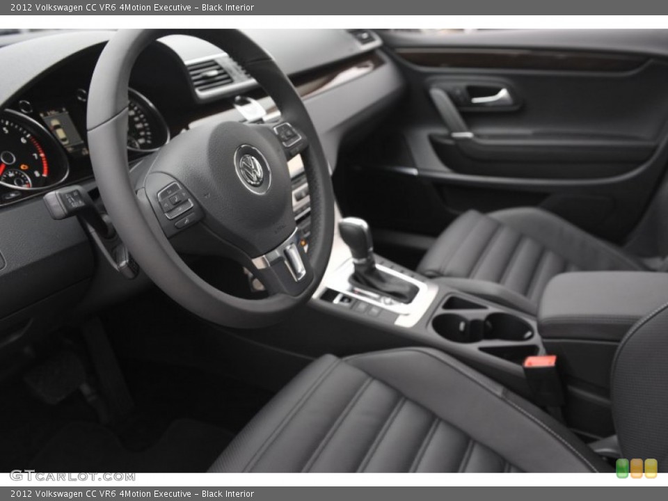 Black Interior Photo for the 2012 Volkswagen CC VR6 4Motion Executive #58619561